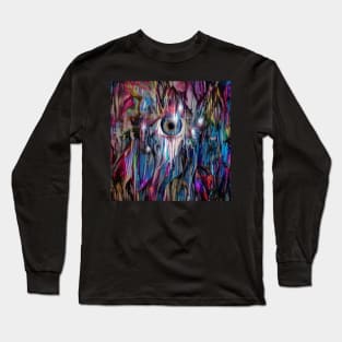 Eye in colorful space Long Sleeve T-Shirt